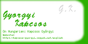 gyorgyi kapcsos business card