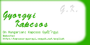 gyorgyi kapcsos business card